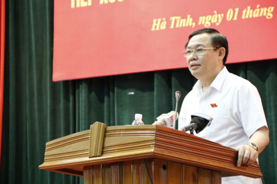 Phó Thủ tướng Vương Đình Huệ làm việc tại Hà Tĩnh