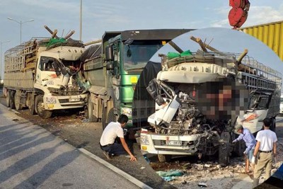 Xác định danh tính 2 người chết trong vụ tai nạn trên cầu Thanh Trì