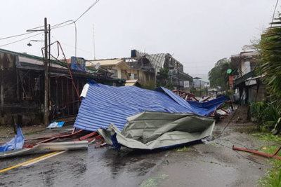 Siêu bão Mangkhut đổ bộ Philippines, khoảng 4 triệu người bị ảnh hưởng
