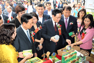 Hoà Bình mở rộng thị trường tiêu thụ trái cây và nông thủy sản an toàn tại Hà Nội