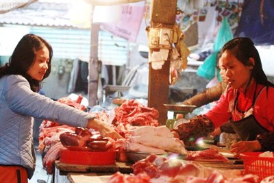 Thịt lợn giảm giá 3 - 5%, không gây áp lực tiêu dùng dịp Tết