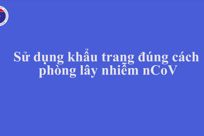 Bộ Y tế khuyến cáo về việc đeo khẩu trang đúng cách