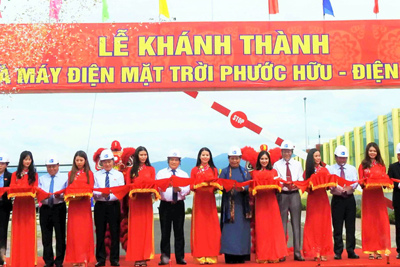 Khánh thành nhà máy điện mặt trời công suất hơn 30MW tại Ninh Thuận