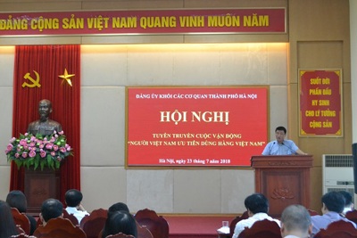 Cán bộ công chức TP Hà Nội tích cực tuyên truyền sử dụng hàng Việt