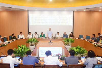 Đoàn Đại biểu Quốc hội TP Hà Nội làm việc với các cơ quan TP trước Kỳ họp thứ 8