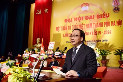 Bí thư Thành ủy Hà Nội Hoàng Trung Hải: Phát huy vai trò của Mặt trận trong xây dựng Đảng, chính quyền