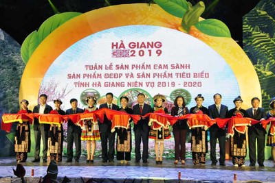 Khai mạc Tuần lễ cam sành, các sản phẩm OCOP tỉnh Hà Giang