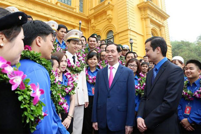 Chủ tịch nước Trần Đại Quang: Nhân rộng các tấm gương cán bộ Đoàn tiêu biểu
