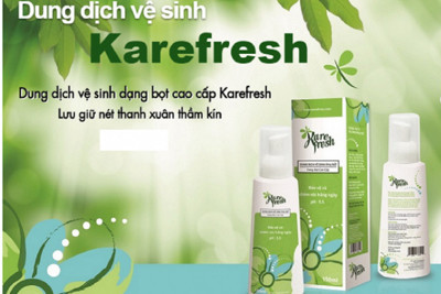 Đình chỉ lưu hành dung dịch vệ sinh phụ nữ dạng bọt Kare Fresh