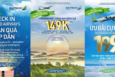 Bamboo Airways bán hàng ngàn vé máy bay siêu khuyến mãi tại VITM 2019