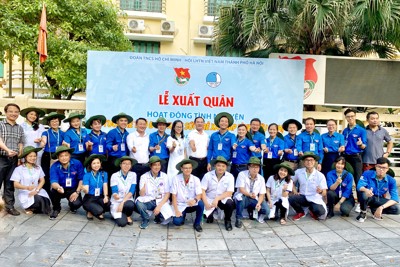 Tuổi trẻ Thủ đô ra quân tham gia hoạt động tình nguyện tại Viêng Chăn