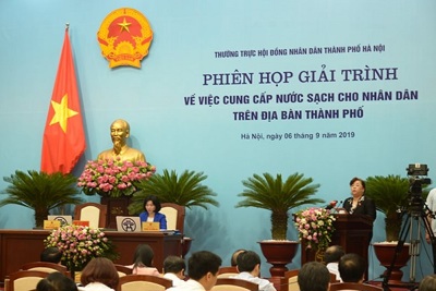 Phiên giải trình tại HĐND TP Hà Nội về việc cung cấp nước sạch