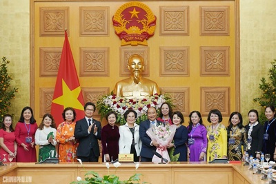 Thủ tướng gặp mặt các nữ doanh nhân tiêu biểu