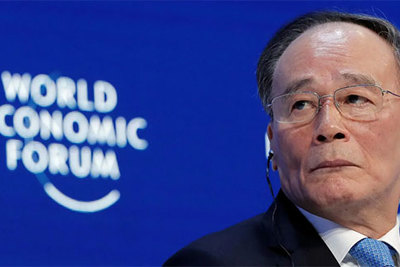 Từ Davos: Ông Vương Kỳ Sơn "thanh minh" về sụt giảm kinh tế của Trung Quốc