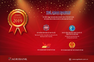Agribank đạt nhiều giải thưởng uy tín trong năm 2019