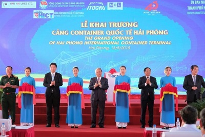 Thủ tướng dự lễ khai trương Cảng container quốc tế Hải Phòng