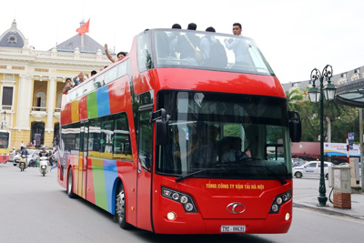 Hà Nội dự kiến thí điểm xe khách du lịch 2 tầng trước Tết Nguyên đán