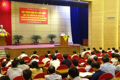 Huyện ủy Sóc Sơn học tập chuyên đề tư tưởng, đạo đức, phong cách Hồ Chí Minh năm 2018