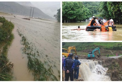 Thiệt hại do mưa lũ tăng nhanh, ít nhất 5 người thiệt mạng, giao thông nhiều nơi tê liệt
