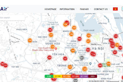 [Chỉ số chất lượng không khí ngày 5/10] – Sau “cơn mưa vàng”, chỉ số ô nhiễm ở Hà Nội lại đỏ rực