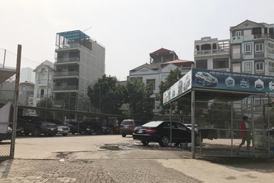 Đã xử lý các bãi trông giữ xe trái phép tại phường Mộ Lao