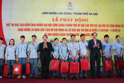 Phát động đợt thi đua cao điểm chào mừng Đại hội Công đoàn TP Hà Nội