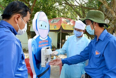 Máy rửa tay hạn chế lây nhiễm, phòng dịch Covid-19 của kỹ sư trẻ ở Quảng Ngãi