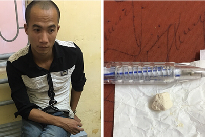 Hà Nội: Cảnh sát 141 tóm gọn nam thanh niên vi phạm giao thông mang theo ma túy