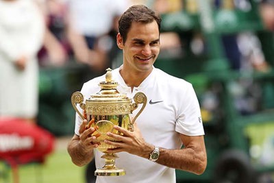 Roger Federer được đề cử danh hiệu VĐV nước ngoài xuất sắc nhất năm 2017