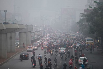 Hà Nội: Trời âm u khiến chất lượng không khí nhiều khu vực gần mức nguy hại