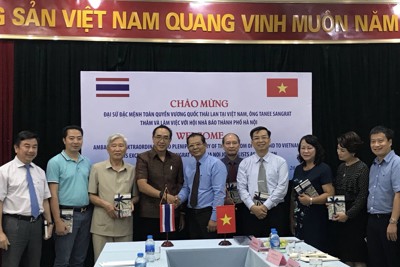 Hội Nhà báo thành phố Hà Nội góp phần thúc đẩy quan hệ hợp tác Việt Nam – Thái Lan