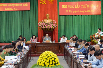 Khai mạc Hội nghị lần thứ 13 Ban Chấp hành Đảng bộ TP Hà Nội