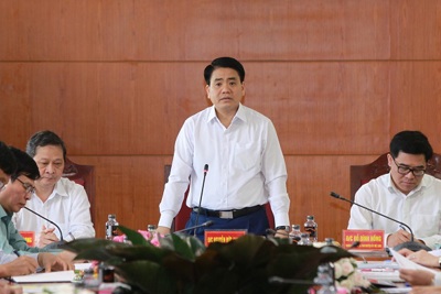 Chủ tịch Nguyễn Đức Chung: Ưu tiên hạ tầng để xây dựng nông thôn mới ở huyện Mê Linh