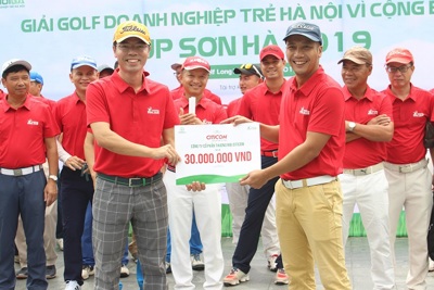 Hơn 200 Golfers tham dự Giải Golf Doanh nghiệp trẻ Hà Nội vì Cộng đồng 2019
