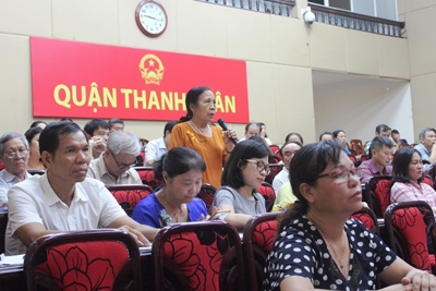 Cử tri Thanh Xuân kiến nghị giải quyết các vấn đề dân sinh