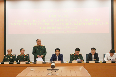 Hà Nội: Phối hợp thực hiện hiệu quả nhiệm vụ quân sự, quốc phòng