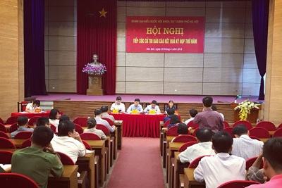 Đại biểu Quốc hội TP Hà Nội tiếp xúc cử tri huyện Sóc Sơn