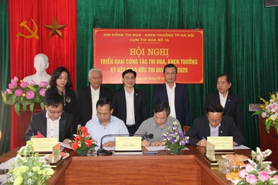 Hà Nội: Cụm thi đua số 16 ký giao ước thi đua năm 2020