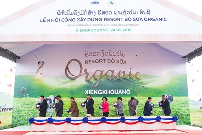 Khởi công xây dựng tổ hợp "Resort" bò sữa Organic quy mô 5.000ha tại Lào