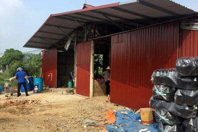 Hà Nội: Phát hiện hơn 500 chai nước giặt giả ở xưởng nằm ngoài cánh đồng