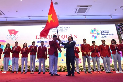 Lễ xuất quân Đoàn Thể thao Việt Nam tham dự ASIAD 18