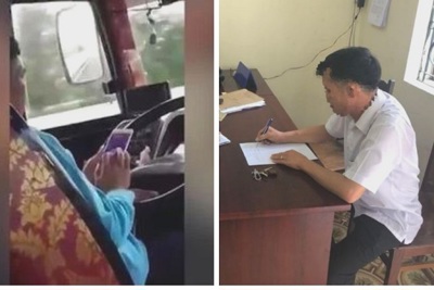Danh tính tài xế vừa lái xe vừa sử dụng điện thoại trên cao tốc Hà Nội - Hải Phòng