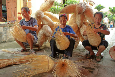 Làng nghề đan mây, tre, giang Ninh Sở