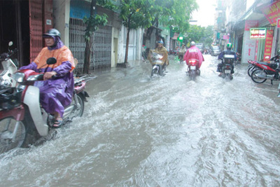 Hà Nội: Lượng mưa tại Phú Xuyên đạt 148,8mm