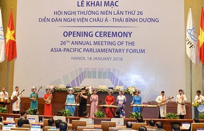 Khai mạc Hội nghị thường niên Diễn đàn Nghị viện châu Á-Thái Bình Dương