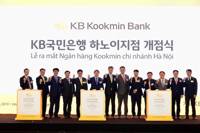 Ngân hàng KB Kookmin Hàn Quốc khai trương chi nhánh tại Hà Nội