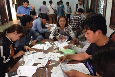 Thi tiếng Hàn tuyển chọn 7.900 ứng viên đi xuất khẩu lao động