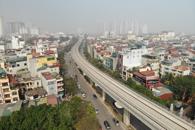 Đường sắt Nhổn - Ga Hà Nội: Đoạn tuyến trên cao vận hành thử vào tháng 9/2020