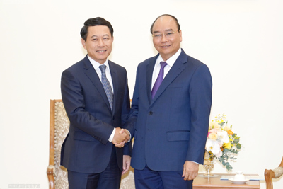 Thủ tướng Nguyễn Xuân Phúc tiếp Bộ trưởng Ngoại giao Lào