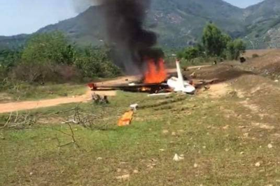 Máy bay quân sự rơi ở Khánh Hòa, 1 đại úy hy sinh trong buồng lái